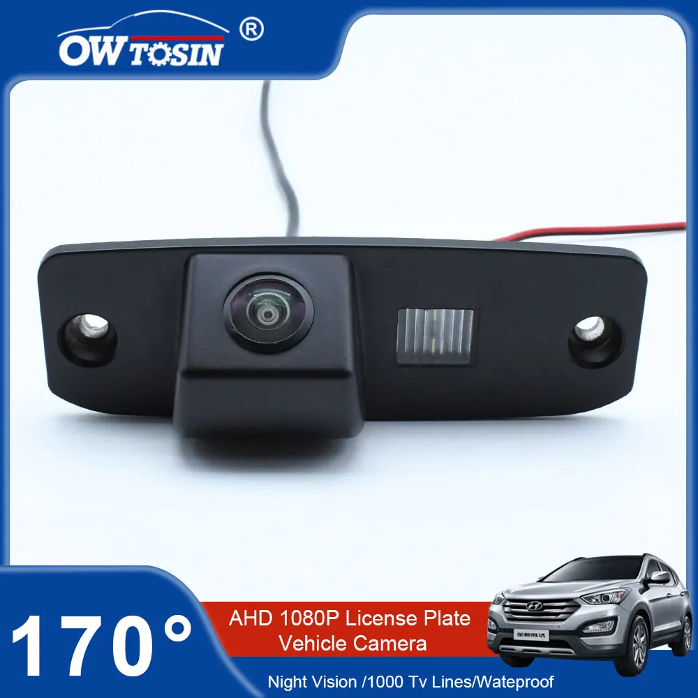 

170°AHD 1080P Fisheye Car License Plate Rear View Vehicle Camera For Hyundai Accent/Brio/Verna MC MK3 2006~2011 Reverse Monitor