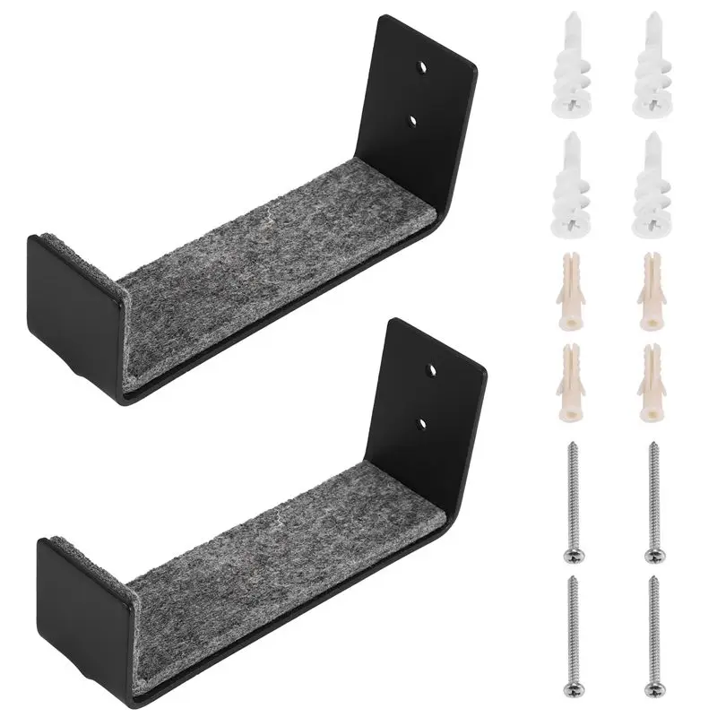 Latest 1Pair Hot Surfboard SUP Mount Rack,Kayak Boat Wall Rack Black