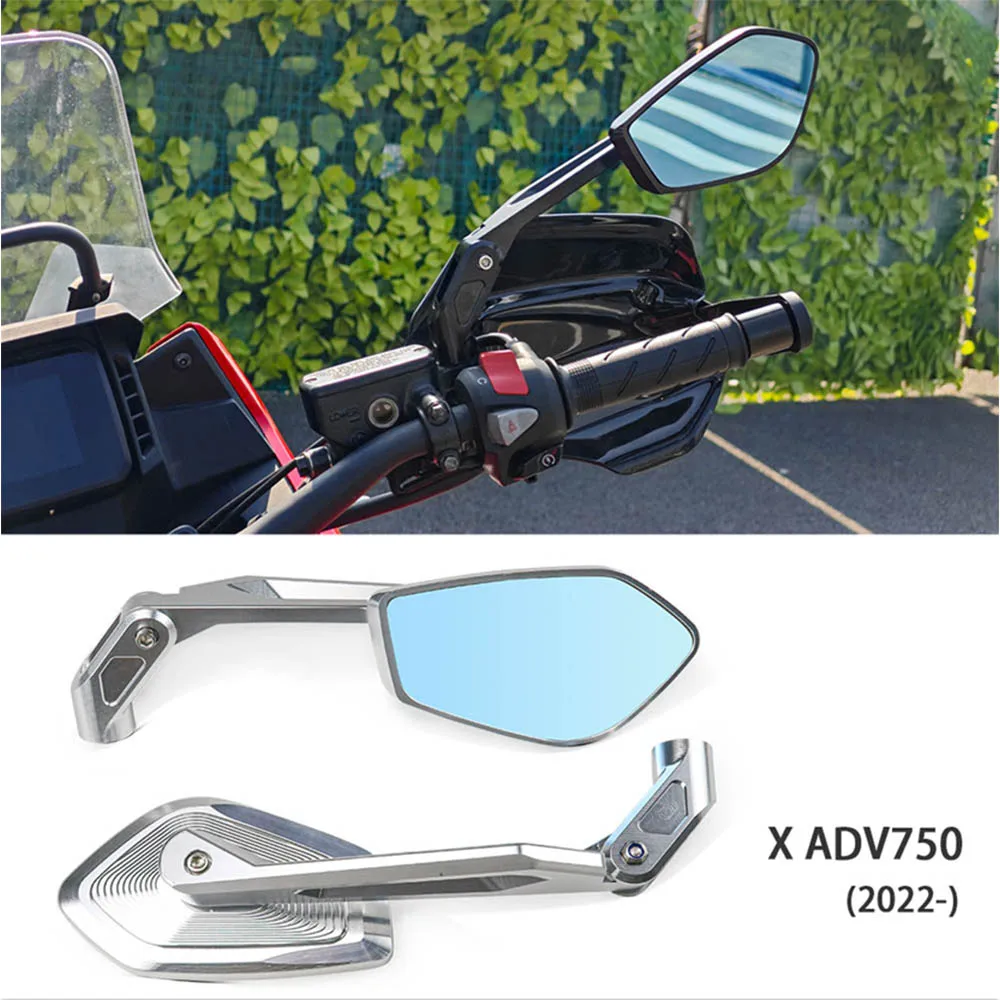 Motorcycle Accessories Anti-glare Ultra-wide-angle Rearview Mirror For HONDA X ADV XADV 750 (2022-) CNC Aluminum Folding Mirror