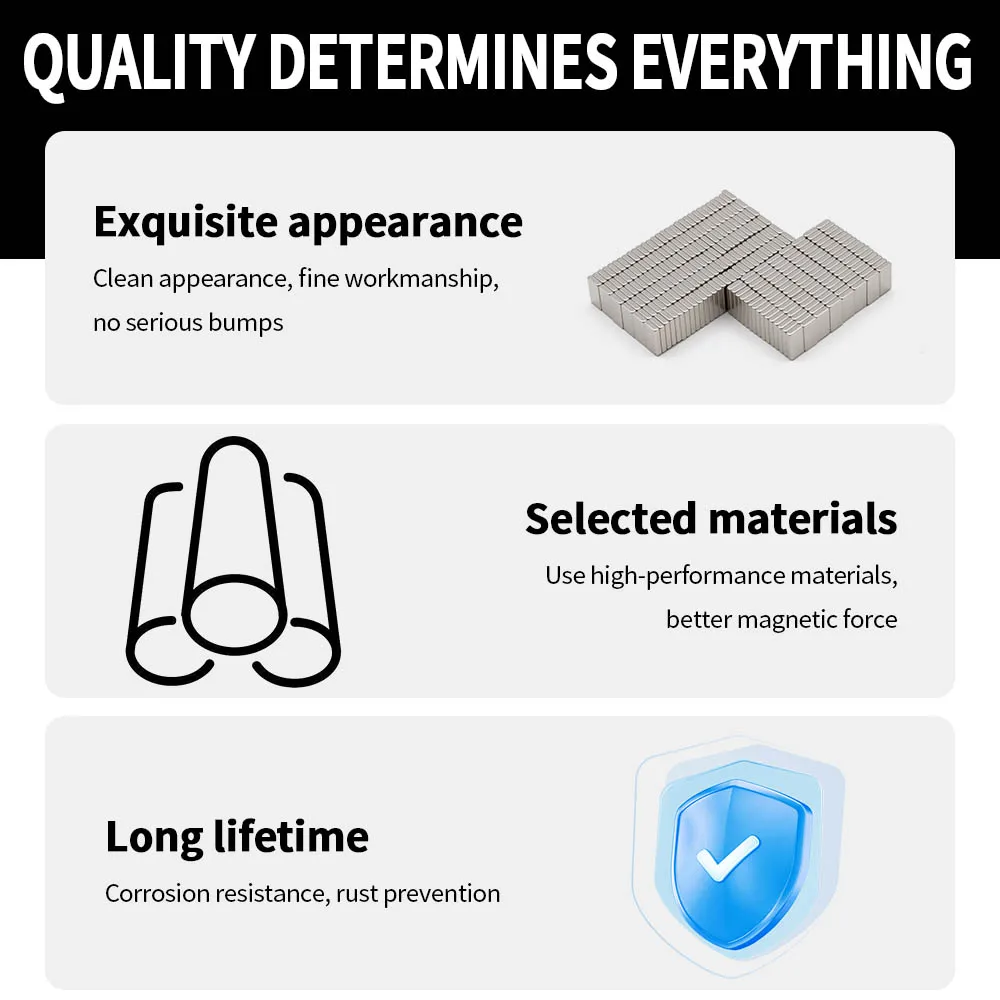 10x5x2mm Powerful Neodymium Magnet N35 NdfeB Permanent Magnetic imanes Block Super Strong Fridge Magnets DIY