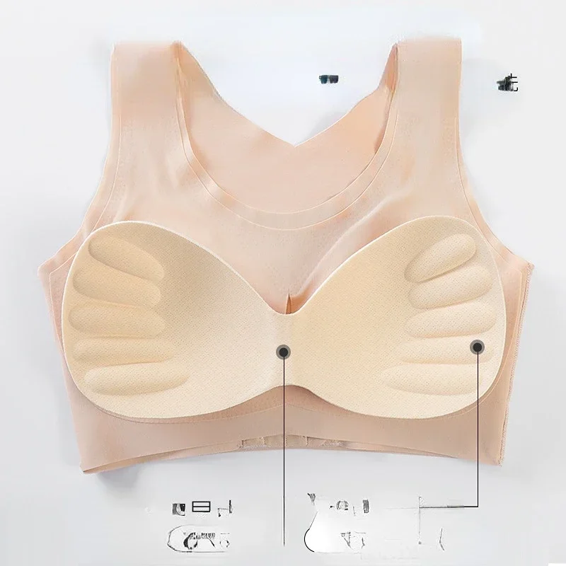 Bra For Women Posture Corrector Seamless Push Up Shockproof Sports Support Fitness Vest Underwear Corset Back Bralette