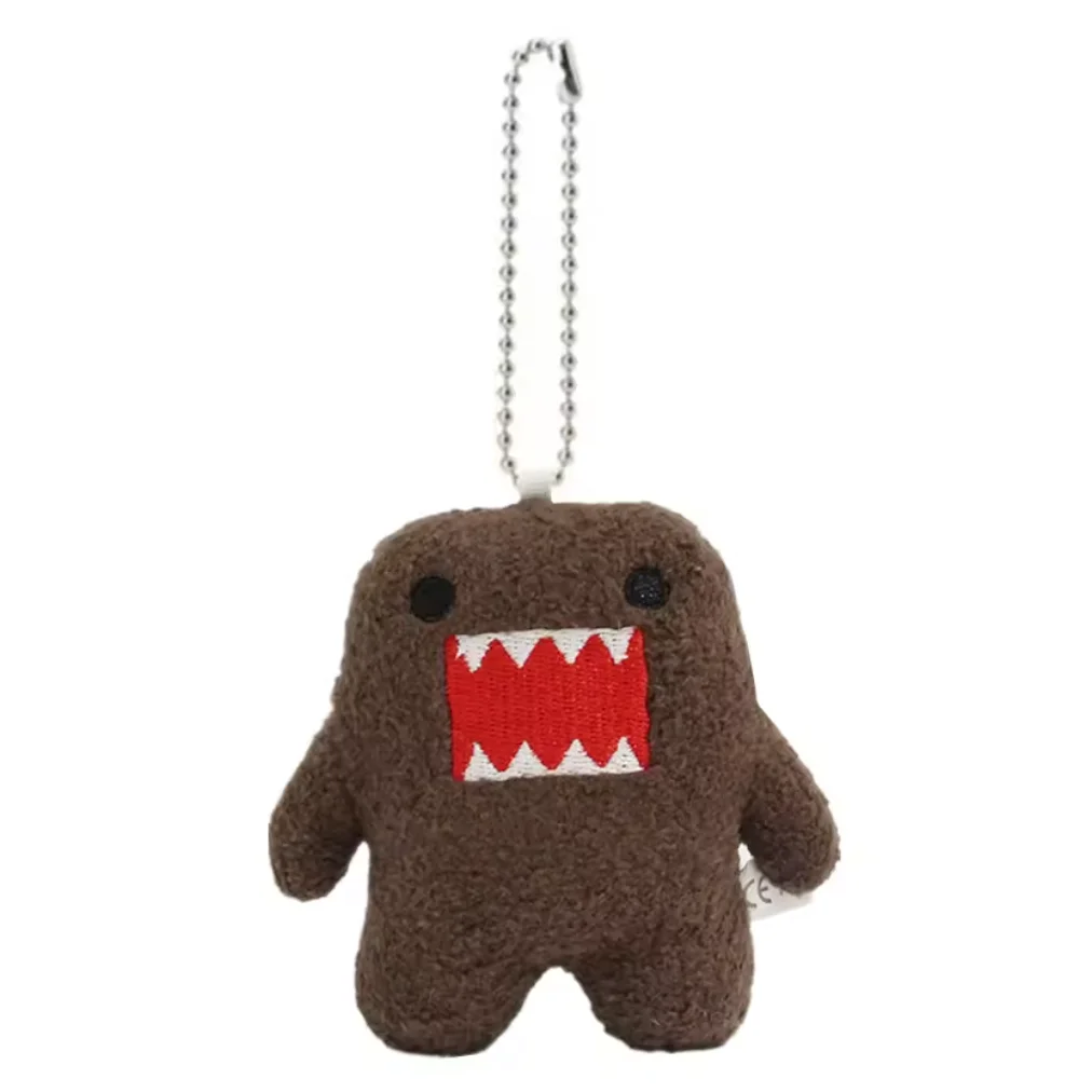 Kawaii süßer Domo Kun Plüsch-Schlüsselanhänger, Anime-Schlüsselanhänger für Taschenschlüssel, Geschenkkollektion