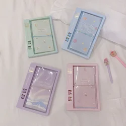 2022 Cute Transparent A5/A6 Zipper Binder Notebook & DIY Photocard Collect Book Postcards Organizer Book School Stationery