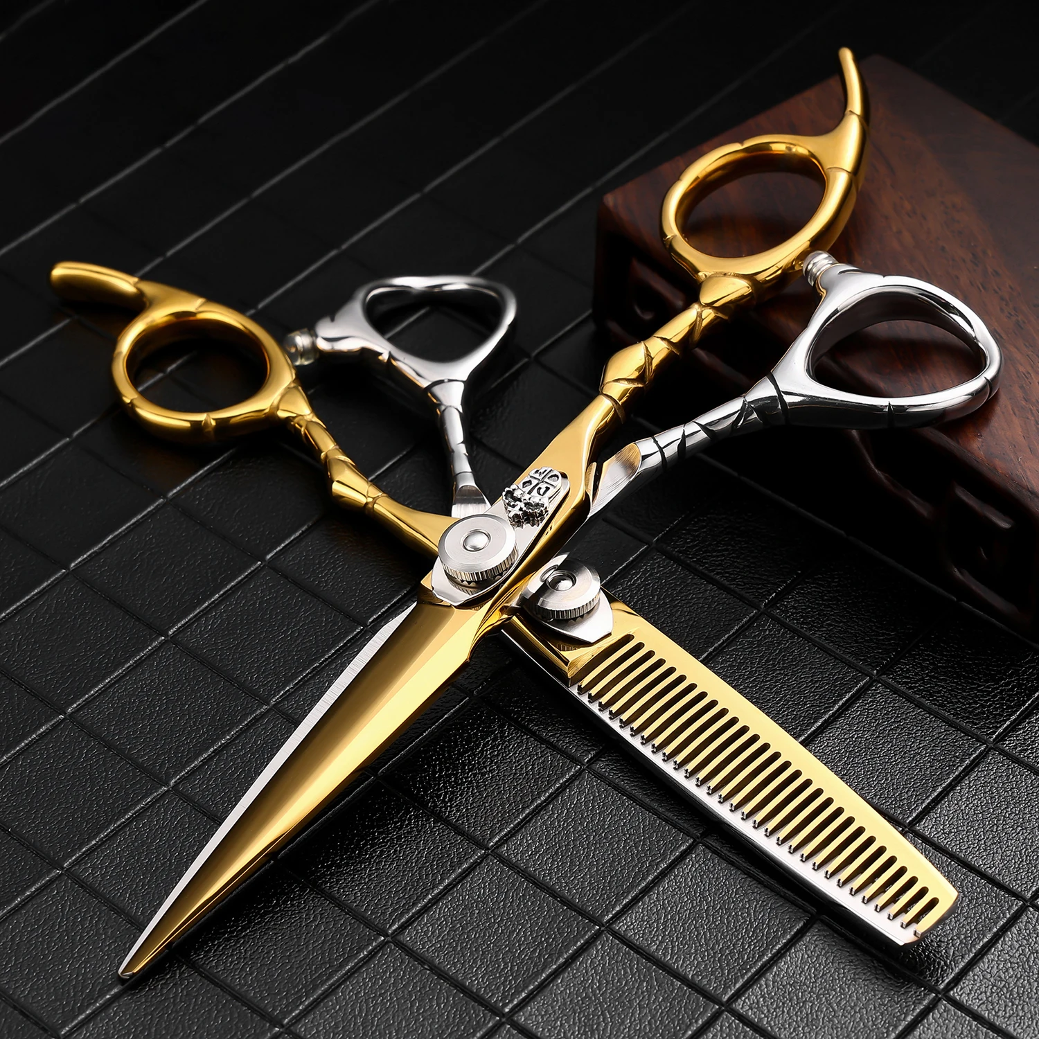 VP Professional Scissors Hairdresser Accesories 6.0 Inch 440C Steel Barber Hair Cutting Tools Hairdressing Set Thinning Scissors