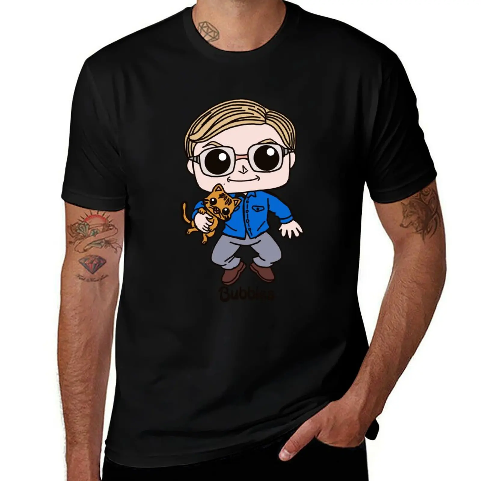 

Cute character Bubbles T-Shirt graphics vintage anime shirt mens fashion