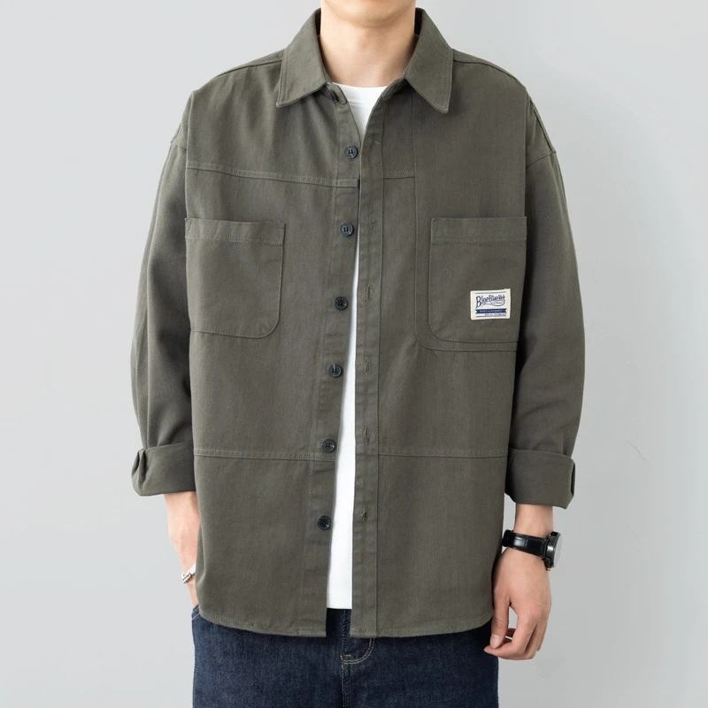 

Мужская спецодежда из чистого хлопка Long Sve irt для улицы, противоожоговая, износостойкая, строительная площадка W, охрана труда, Cl...