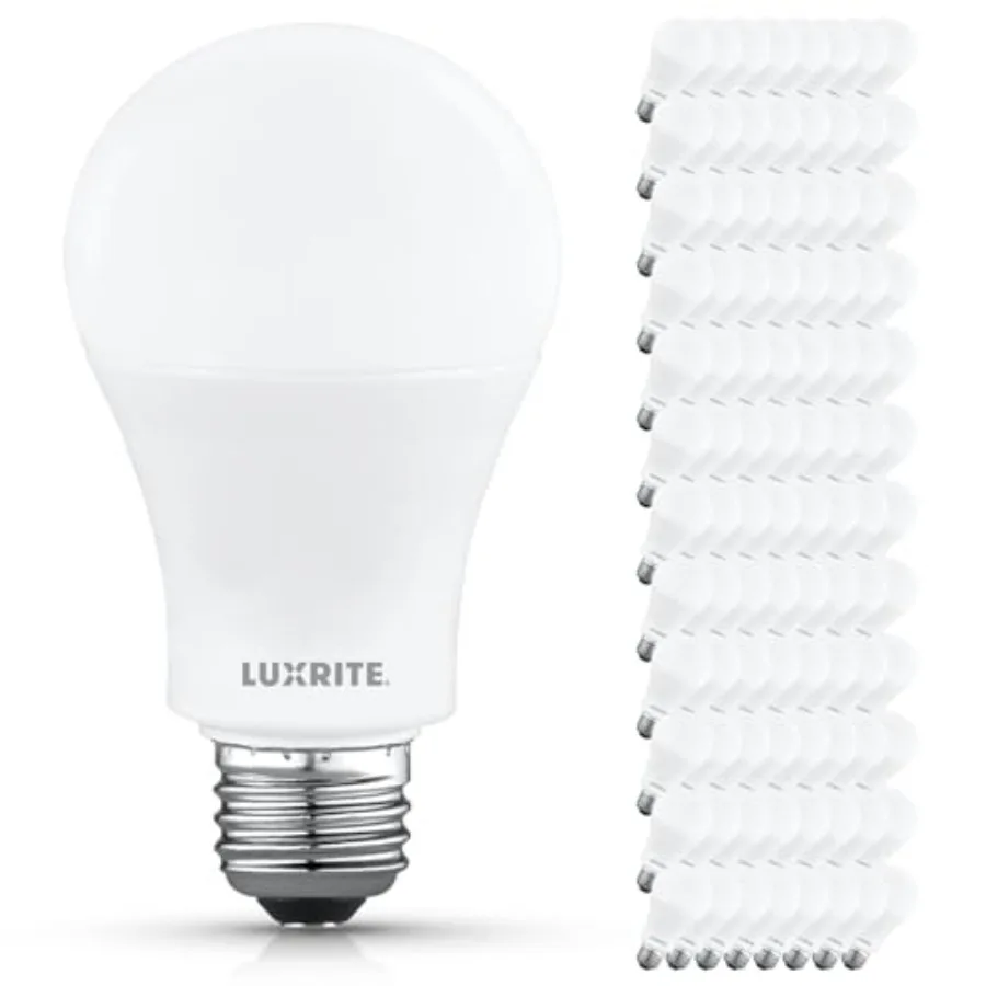 

A19 LED Light Bulb 100 Watt Equivalent, 3500K Natural White, 1500LM, Non-Dimmable, Standard LED Light Bulbs, 12.5W, E26 Base, E