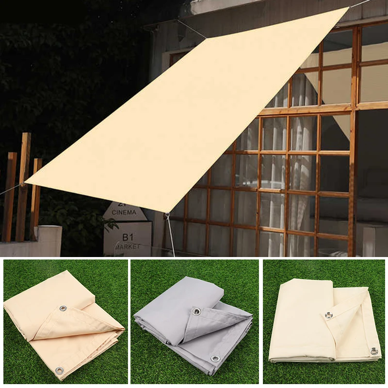 420D Waterproof Sunshade Sail UV Resistant Camping Tent Balcony Terrace Sun Shelter Garden Pergola Sun Canopy Outdoor Awning