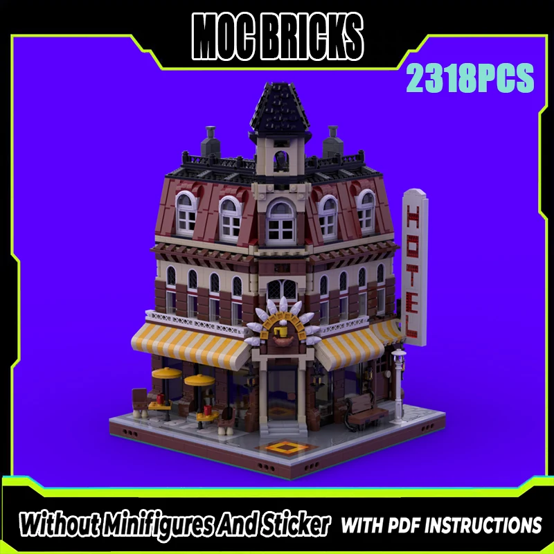 

Exquisite new product MOC building block model street corner coffee shop technology modular children's toy gift DIY assembly set