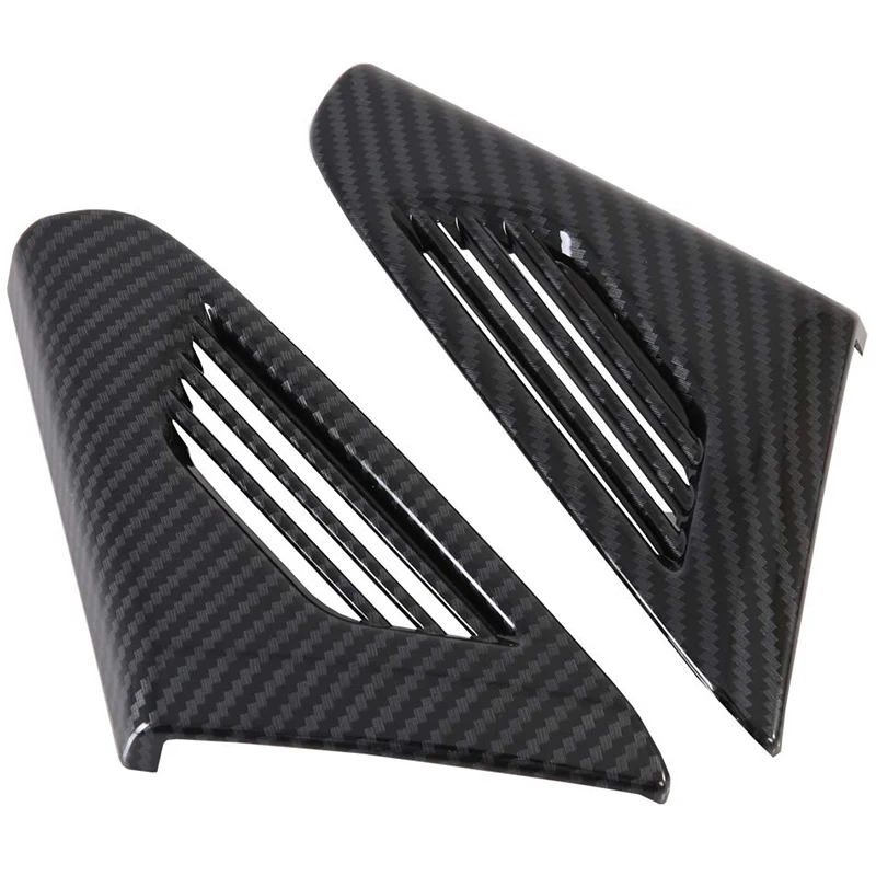 

Front Air Vent Cover 2 Pieces For Tesla Model X 2018-2019 ABS Plastic Car Accessories (Front Air Vent Cover, Imitation Carbon Fi