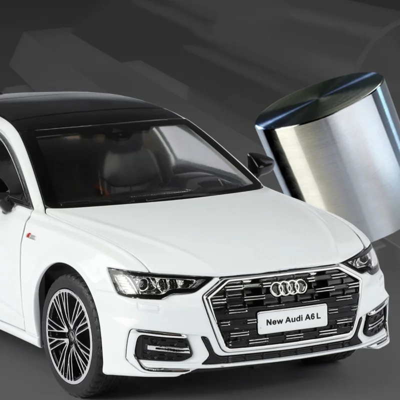 Nieuwe 1:24 AUDI A6 Legering Model Auto Speelgoed Diecasts Casting Pull Back Geluid en Licht Auto Speelgoed Voor Kinderen voertuig
