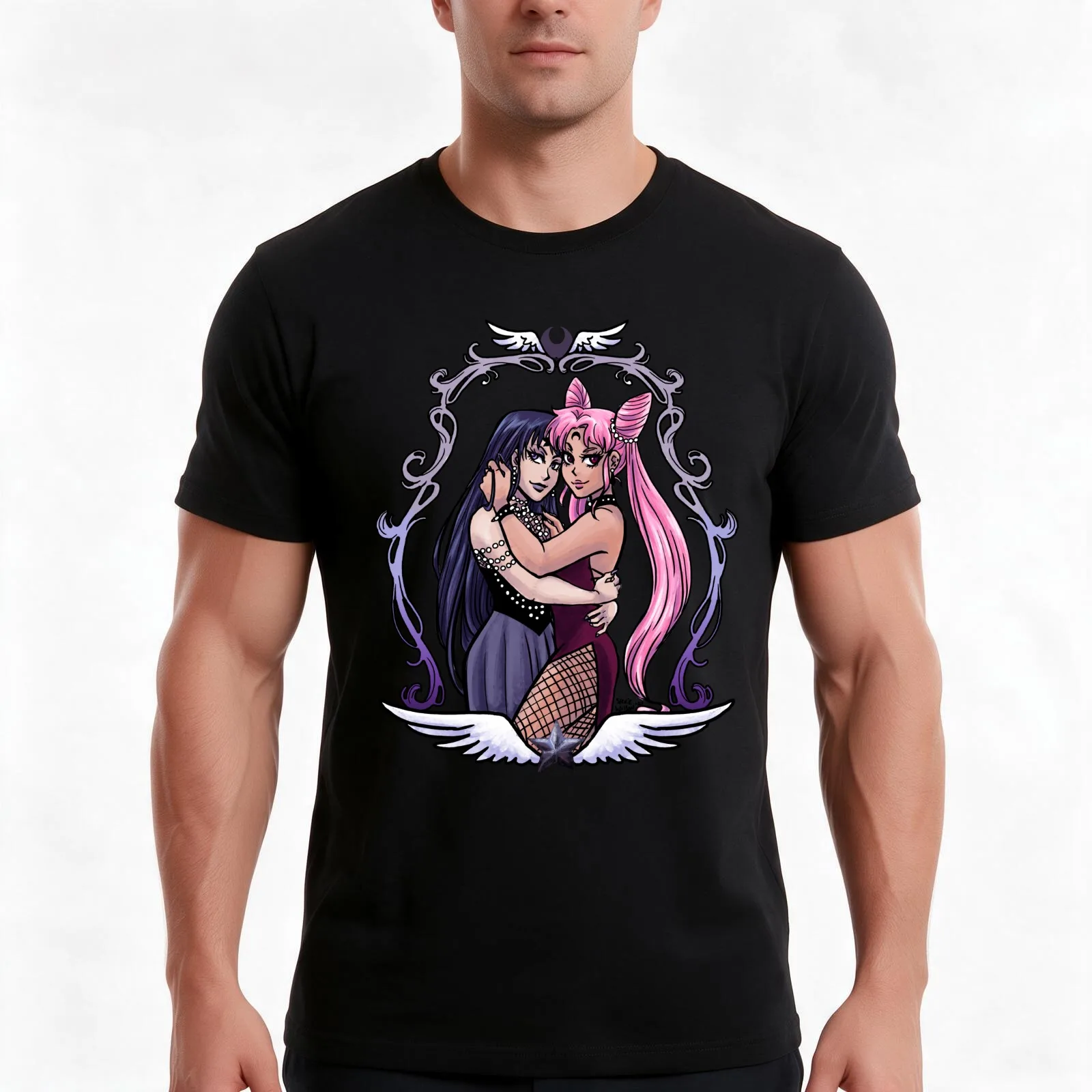Wicked lady x mistress 9 T-Shirt, Summer Casual Cotton Tee, Oversized Streetwear Tops, Vintage Graphic Print, Unisex Men Women