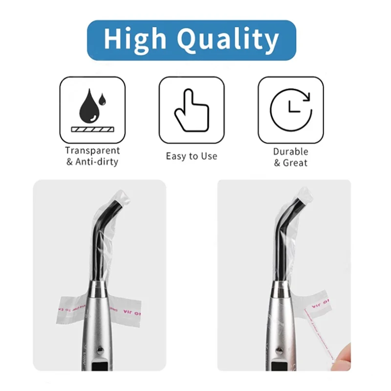 Disposable Dental Protective Film Set Ultrasonic Scaler Sleeve T-type Light Curing Guide Stick Cover Dental Clinic Consumables