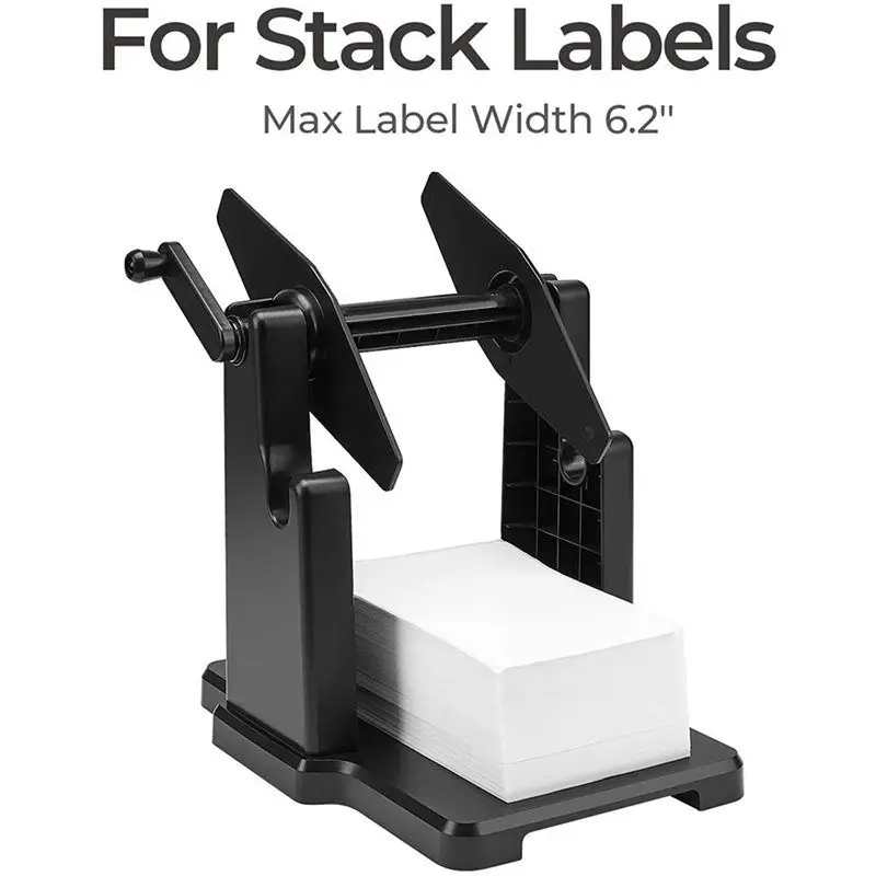Exquisite-5X External Rolls Label Holder, 2 In 1 Fanfold Stack Paper Holder For Desktop Thermal Label Printer