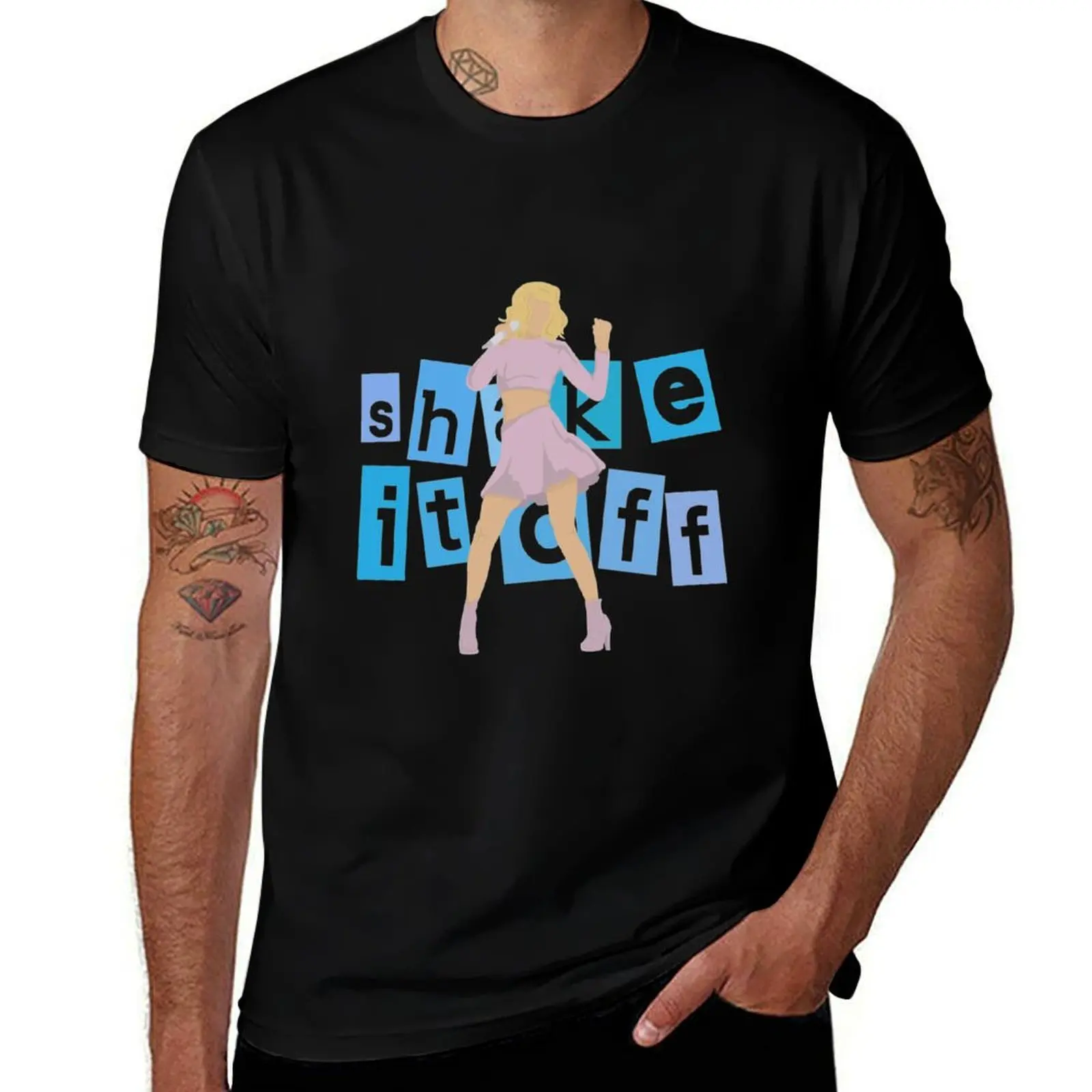 Shake It Off T-Shirt Trendy Casual Short Sleeve Shirt