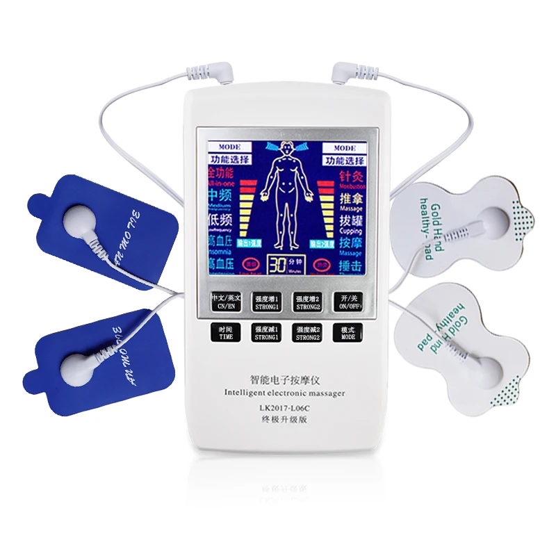 Electric Muscle Stimulator TENS Digital Physiotherapy Massage Tool EMS Electrostimulator Acupuncture Body Massager Pain Relief