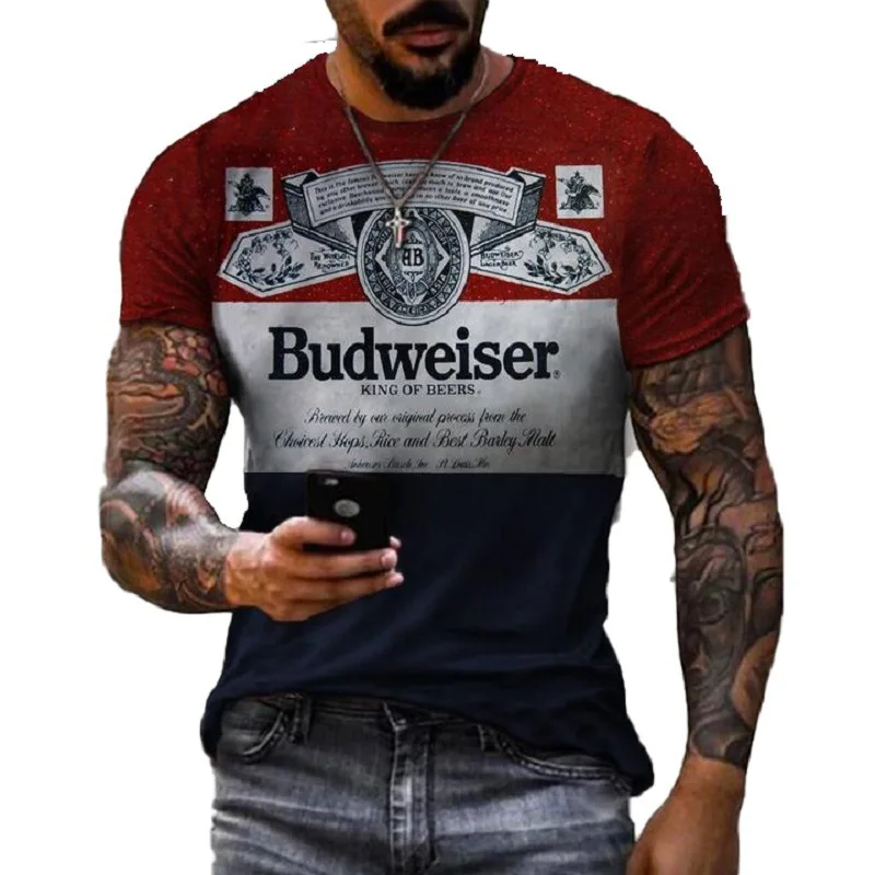 

2023 Fashionable New Summer T-shirt Causal 3D Printed Men's T-shirt Personalized Pattern Printing Short Sleeve Shirt Tops Man