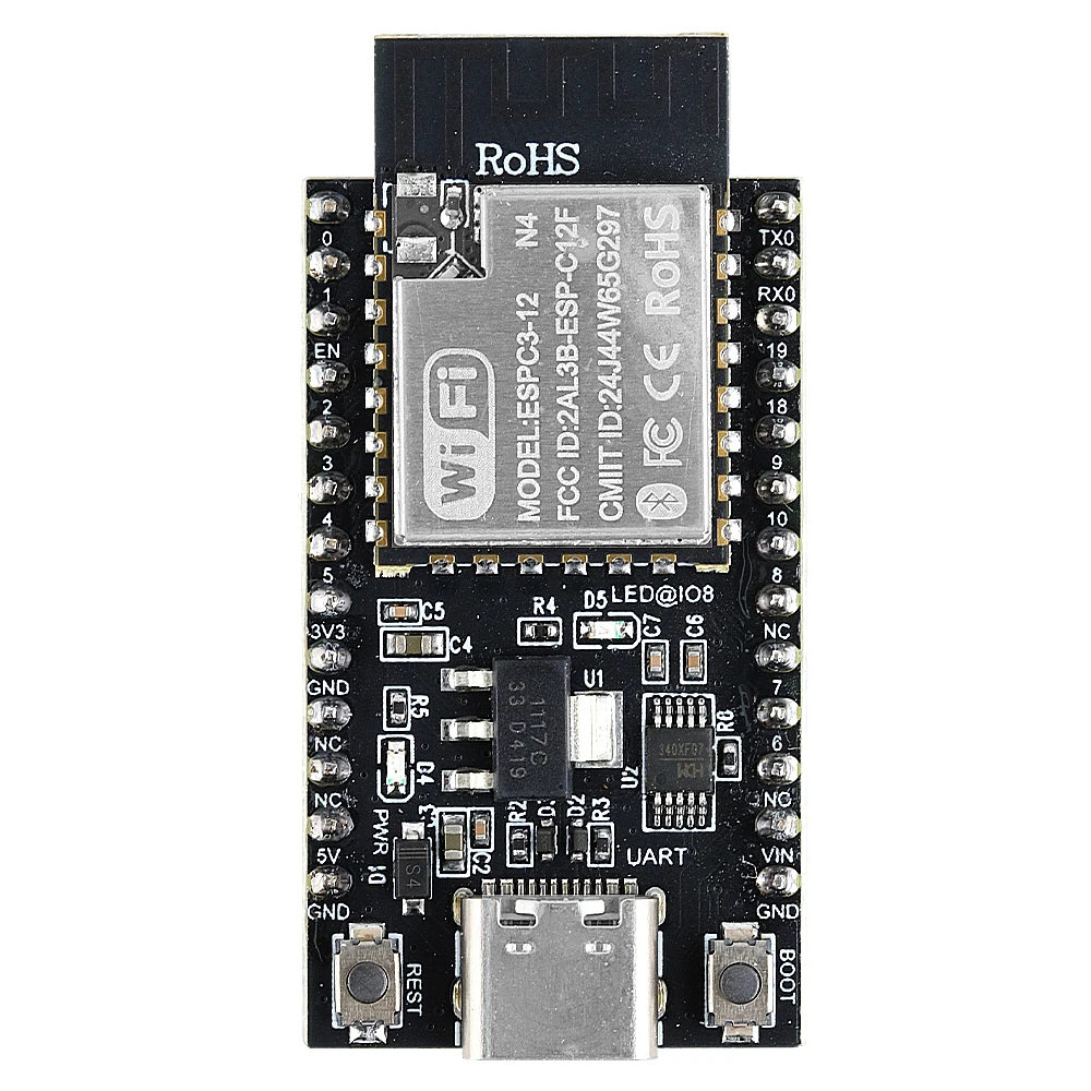 ESP32 C3 Development Board Wifi BT Module RISC-V 32-Bit Single-Core ESP32-C3 N4 TYPE-C 26PIN Soldered Pin 4MB Flash