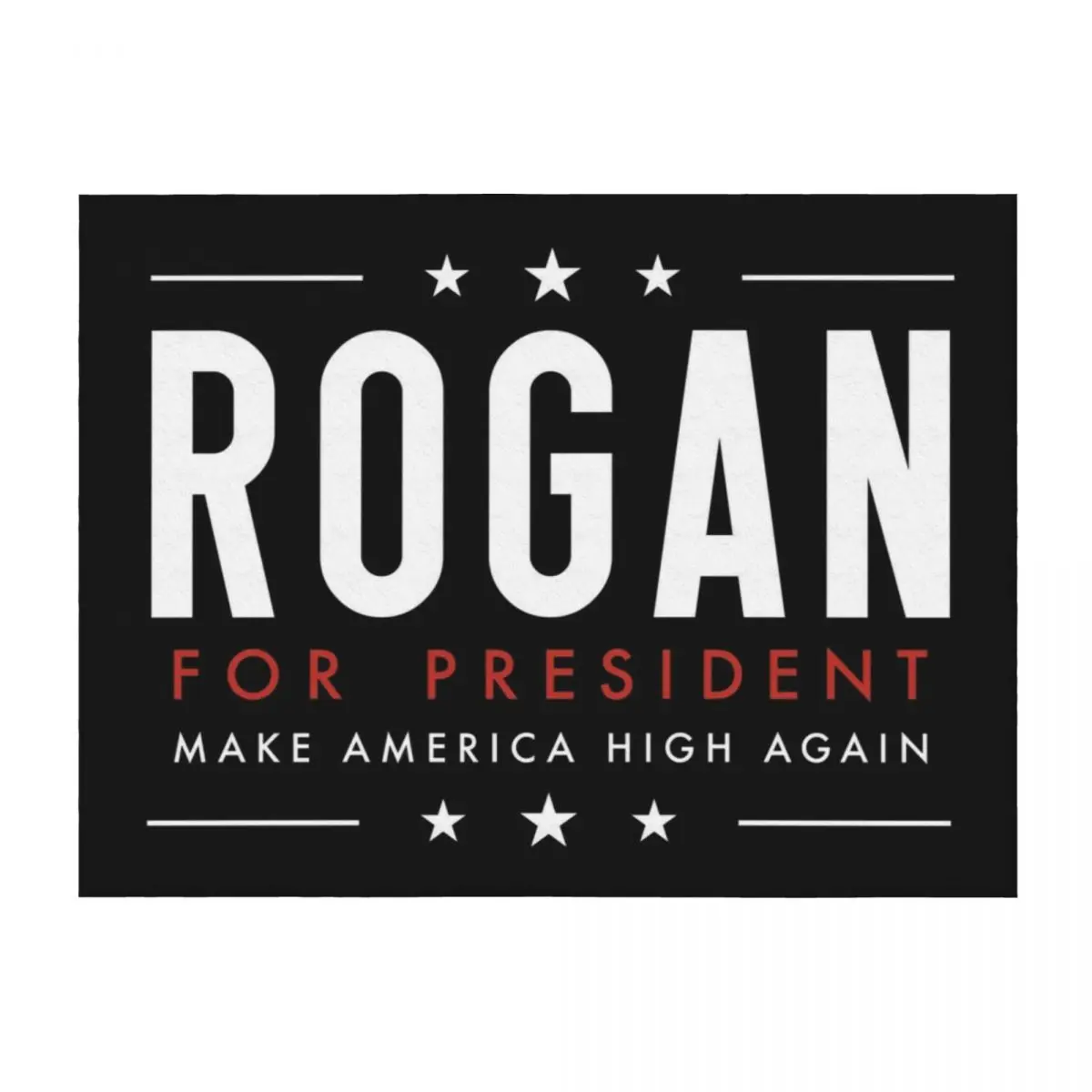 

Joe Rogan for President Throw Blanket Soft Big For Decorative Sofa Polar Shaggy Blankets