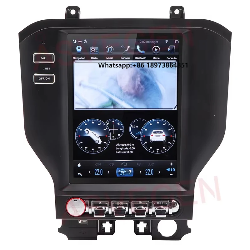 

10.5 Inchi Qualcomm Android 12 Car DVD Player Radio GPS Navigation High Version With WIFI for Ford Mustang Sync3 Autol2015-2020