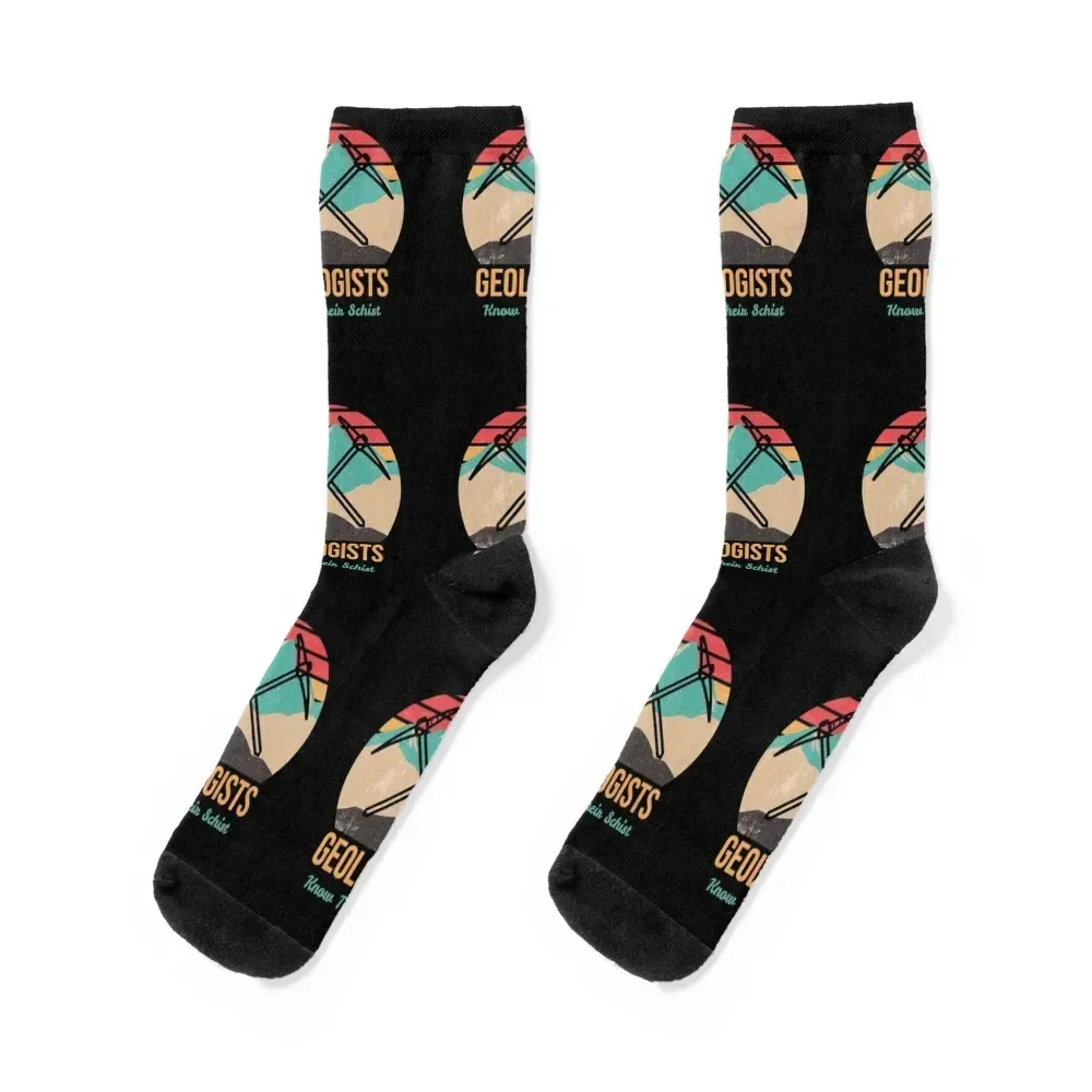 Geologists Know Their Schist Socks snow ankle Toe sports retro Boy Socks Women's
