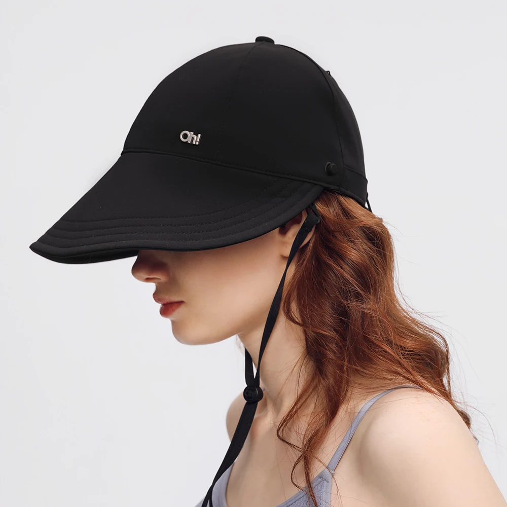 OhSunny Women Baseball Cap 2024 New Fashion Spring Summer Adjustable Sun Visor Anti-UV UPF1000+ Hats with Face Protective Scarf