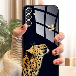 For Samsung A55 5G Case A 55 Cute Tempered Glass Case Phone Cover For Samsung Galaxy A55 A35 A25 5G SM-A256B A356B Coque Fundas