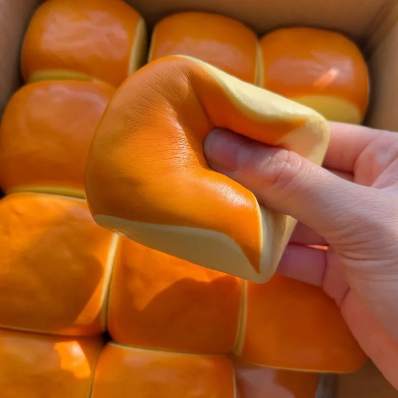 Squishy Simulated Square Cake Toy Slow Rising Stress Relief Sensory Fidget for Anxiety ADHD Autism Gifts for Kids Adults