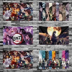90X150CM D-Demon-Slayers Flag Polyester Digital Printed Game Tapestry Curtain For Decor