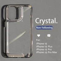 Luxury Transparent Shockproof Armor Case for iPhone 16 15 14 13 12 Mini 11 Pro XR XS Max 7 8Plus Clear Bumper Hard Acrylic Cover