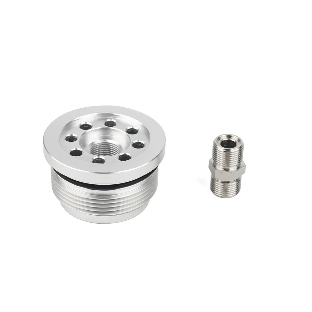 Billet Aluminum Oil Filter Sandwich Plate Adapter For Smart Fortwo W450 Oil Cooler Adaptor Car Modification Replacement Parts