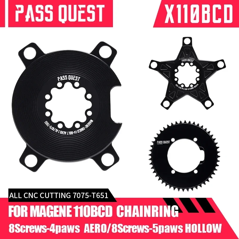 

PASS QUEST-Spider for Magane Suitable for Power Meter with Charging Hole Modification Parts Bicycle Accessories