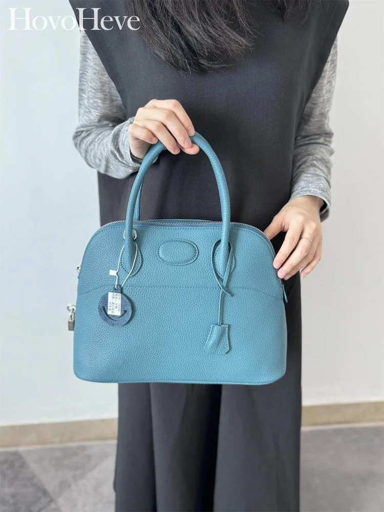 

Elegant Women Fashion Cowhide Genuine Leather Bag Zipper Casual Totes Handbag Ladies Soft Leather Single Shoulder Crossbody Bags