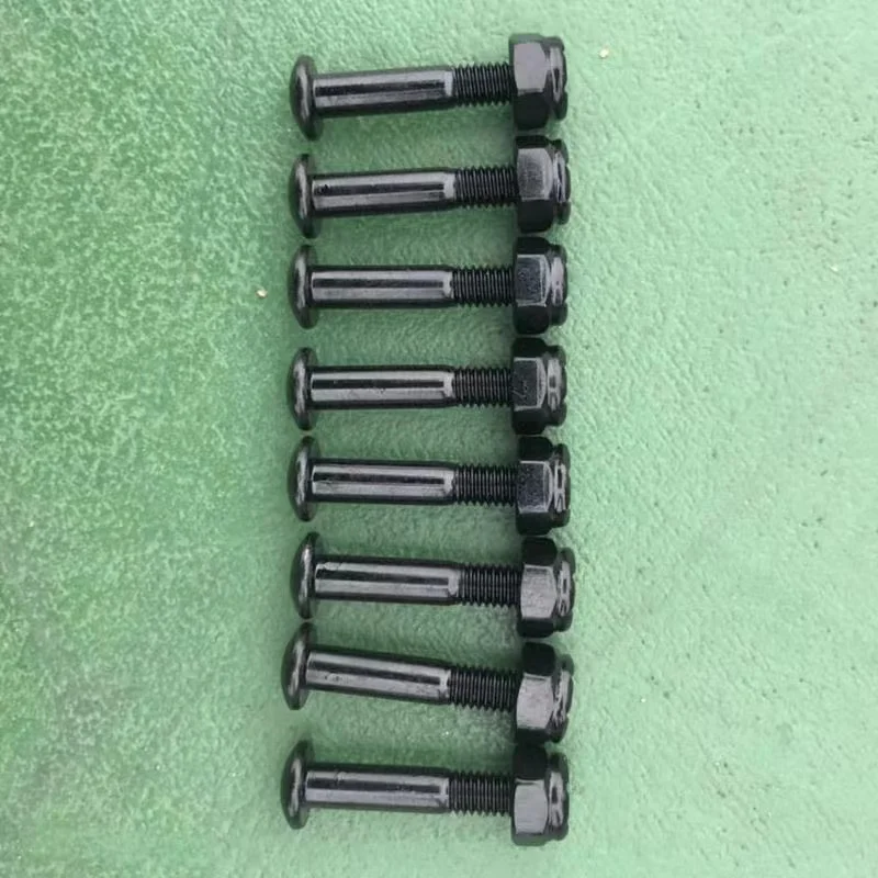 NEW 8pcs 35mm Black Hard Ware Longboard Bolts Skateboard Parts Iron 35mm Hard Ware Long Board