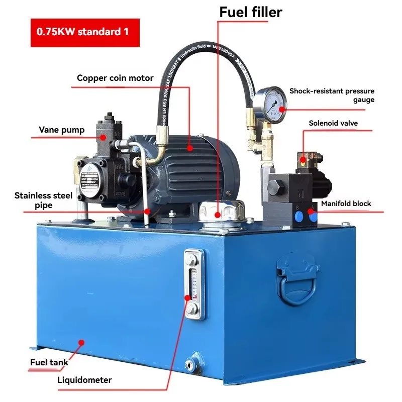 Gold Seller Excavator Hydraulic Power Pack Heavy Duty Pump Module 220V Industrial Unit Hydraulic Station 4