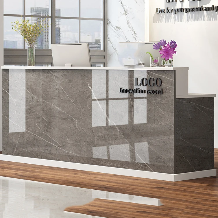 

Senior Modern Bar Counter Salon Simple Glamour Luxury Reception Desk Unique Classic Mostrador Negocio Commercial Furniture