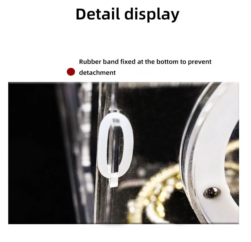 Rotating Jewelry Display Stand Earclip Earnail Earring Storage Stand Portable Earaccessory Storage Box Hanging Necklace Stand