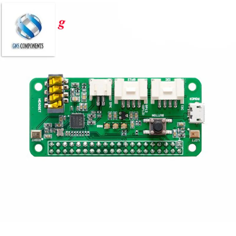 Imagem -04 - Raspberry pi Respeaker Module Reconhecimento Inteligente de Voz Matriz de Microfone Duplo Pi0 pi Zero 4b 3b Mais 3b