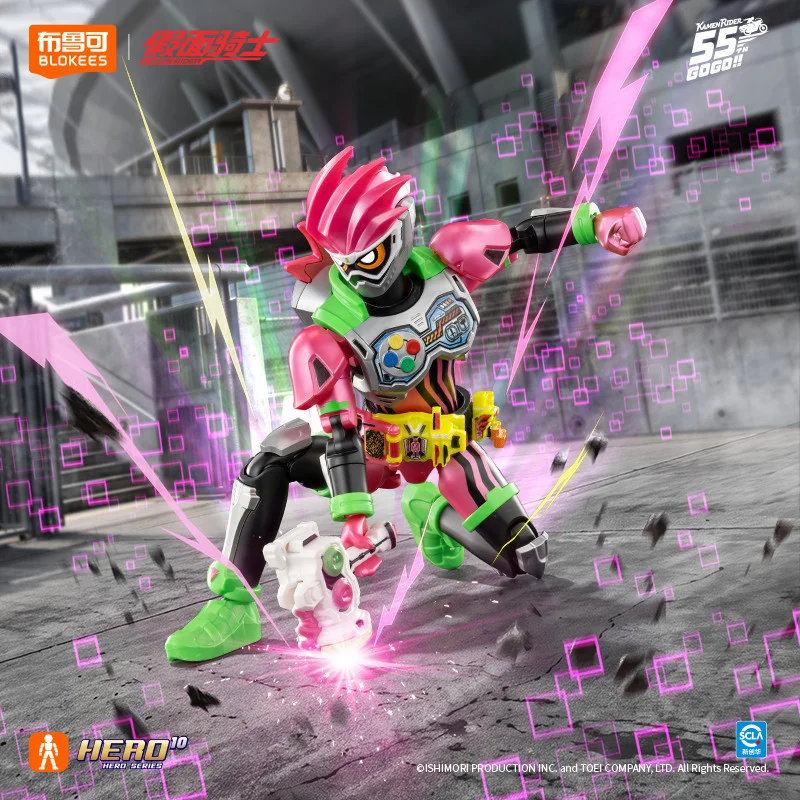 Blokees Kamen Rider Ex-Aid S01 Assembled Figure, Action Gamer With Motorcycle Accessory, Anime Collectible Model, Hobby Display view 2