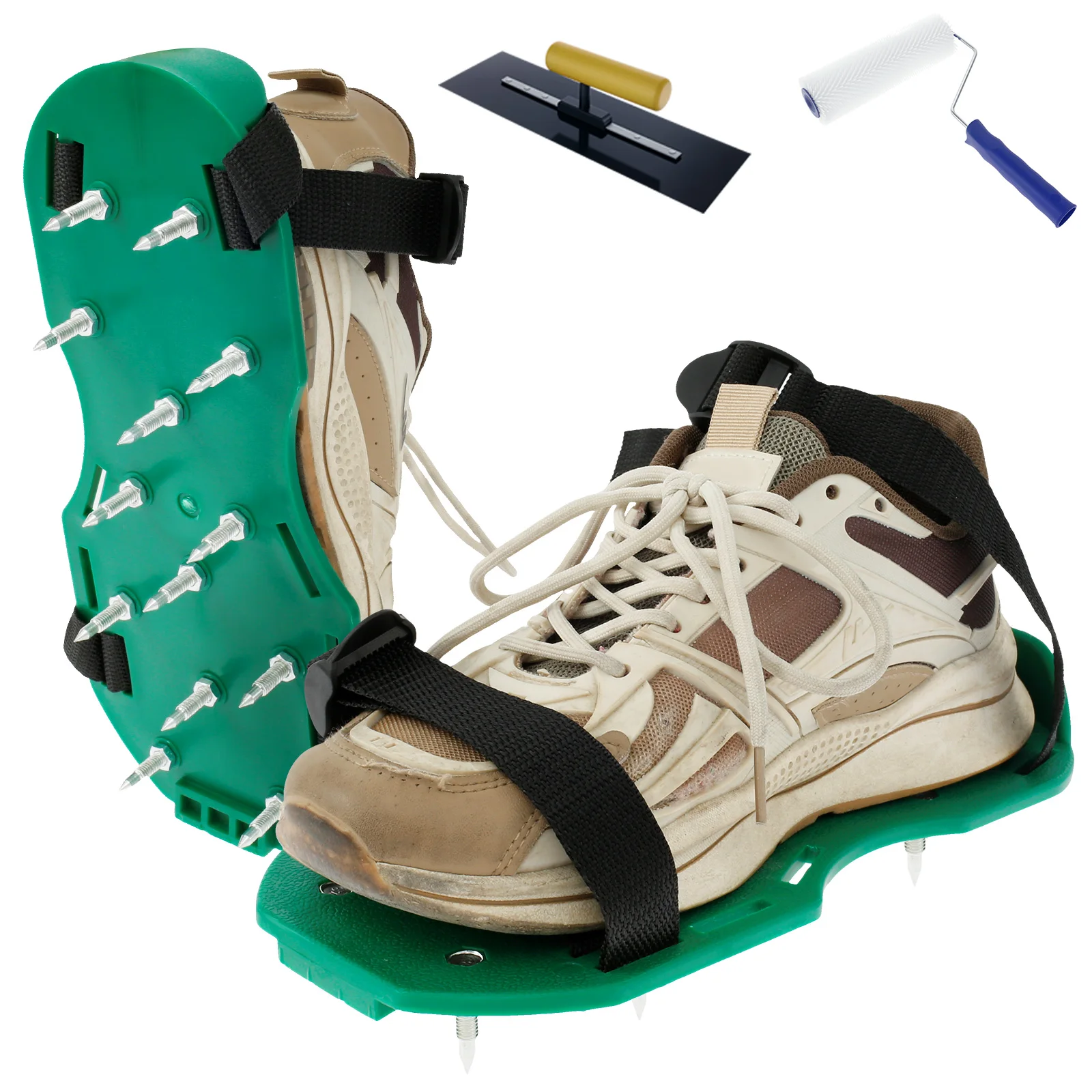 

Loose Soil Shoes Lawn Aerator Sandals Cement Self Leveling Anti Slip Nail Shoes Epoxy Floor Paint Construction Garden Tool