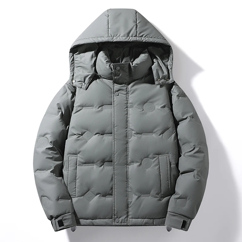 Gorasion جديد الرجال الصلبة الملونة أسفل السترات الخريف الشتاء عادية مقنع انفصال السترات سميكة الدافئة القطن وسادات مبطنة