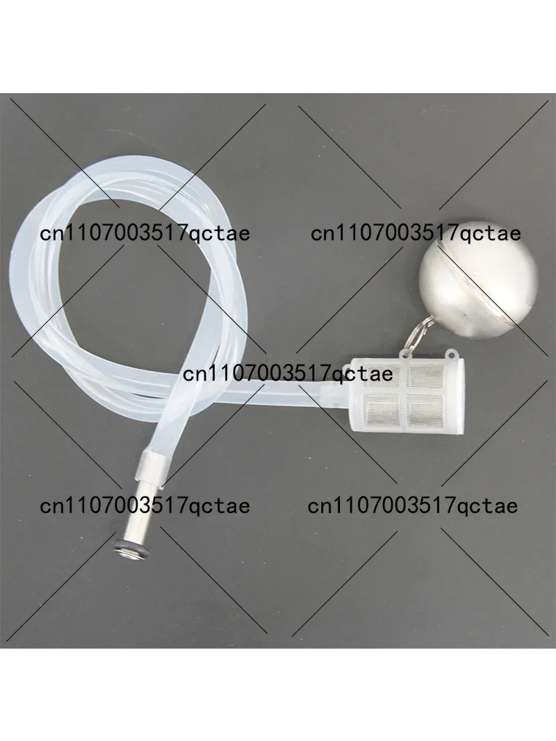 Floating Beer Keg Liquid Dip Tube with 80Mesh Filter Fit Ball Lock & Pin Lock Beer Keg SS Ball Float 60cm Silicone Tube