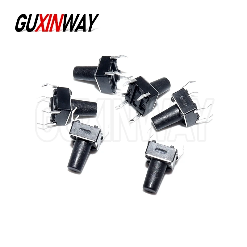 100 قطعة 6x6 مفتاح بـزر دفع صغير DIP اللباقة التبديل 6X6X4.3 6*6*4.3/5/6/7/8/9/10/11/12/13/14/15/16/17/18 مللي متر مفتاح الطاقة 4Pin