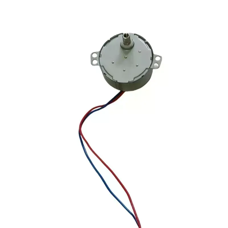 49TYJ 220V 4W Claw Pole Permanent Magnet Flat Port Synchronous Motor For Shaking Head Fan Motor Parts Electric Fan Motor 1Pcs