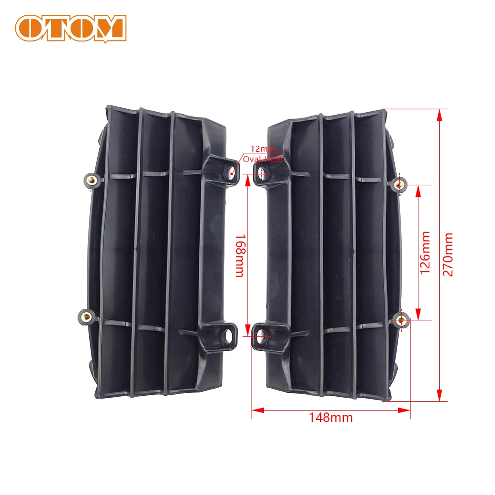 OTOM Motocross Radiator Louvers Plastic Water Tank Wind Deflector Engine Oil Cooler Cooling For KTM SXF HUSQVARNA TC Motorcycle