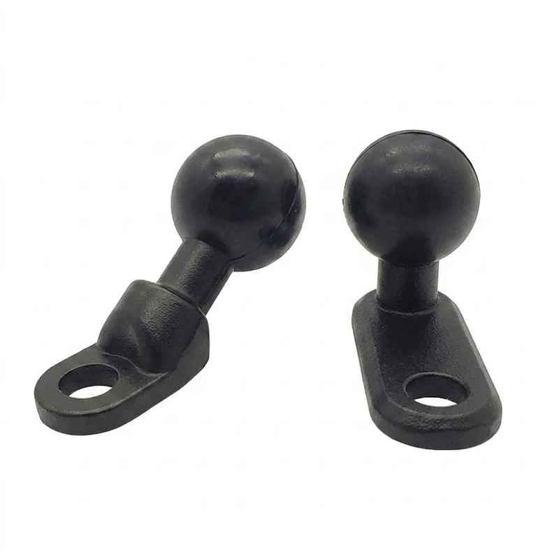

10mm Bolt Head Adapter Ball Base Motorcycle Rearview Mirror Mount Aluminum 1" Angled Bolt Head Adapter Ball Base for RAM Mount