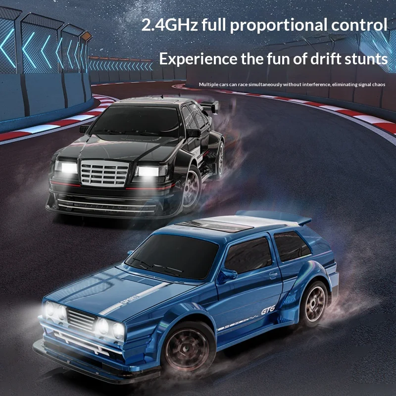 Transgraniczny model KF30 w skali 1:43, zdalnie sterowany samochód RC z żyroskopem, driftujący, szybki, zdalnie sterowany samochód 2.4G, zabawka samochodowa.