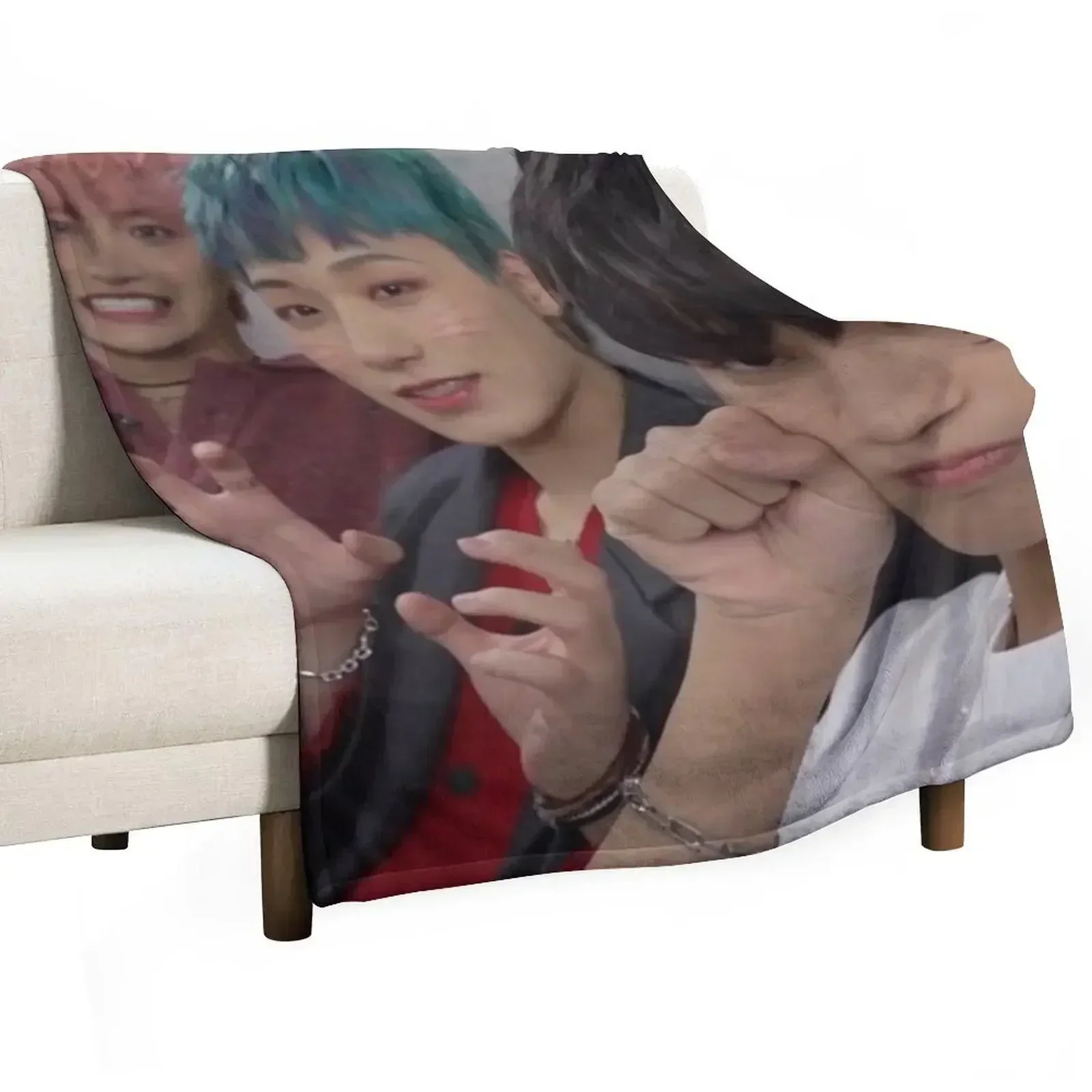 

Cute Ateez Throw Blanket Flannel Heavy Large Travel Blankets