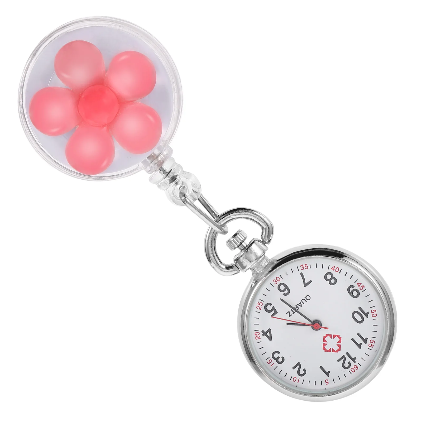 

1PCS Chest Watch Fob Hanging Clip Alloy Buckle Lightweight Nurse Cartoon Quartz Watch Kids Simple Design