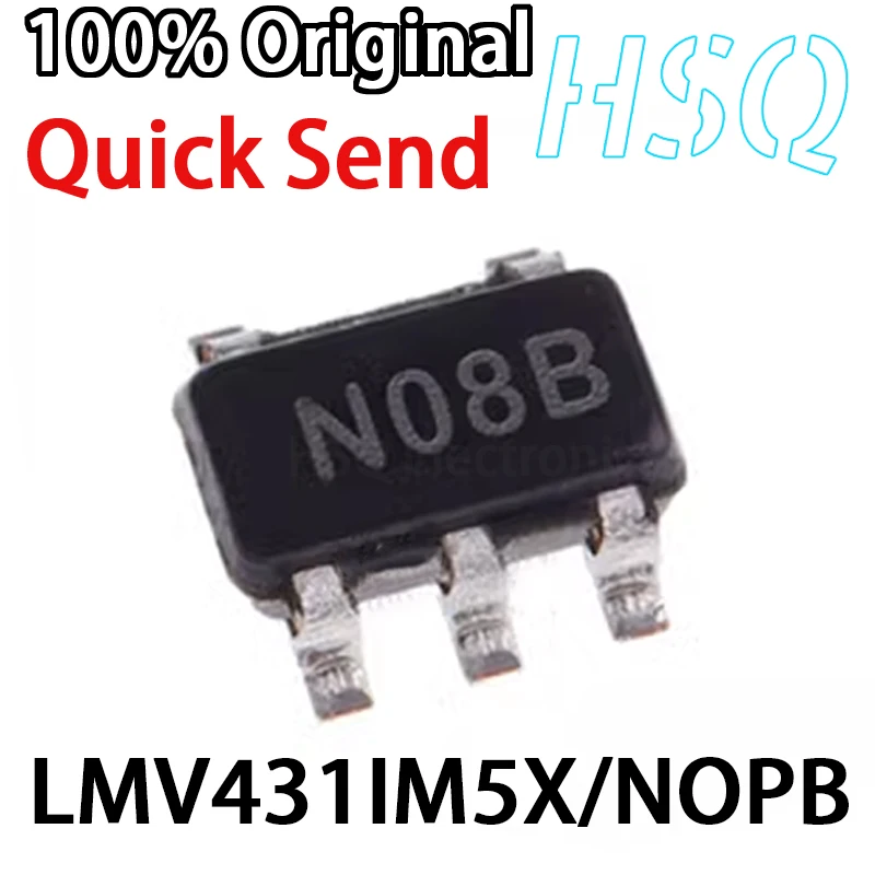 10PCS New LMV431IM5X/NOPB SMT SOT23-5 Voltage Reference Screen Printed N08B Chip